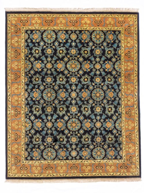 Carpet OC-1111 - Black / Rust, 8x10